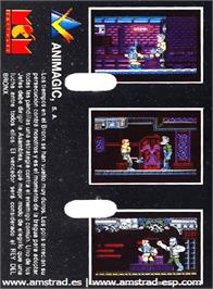 Box back cover for Bronx on the Amstrad CPC.